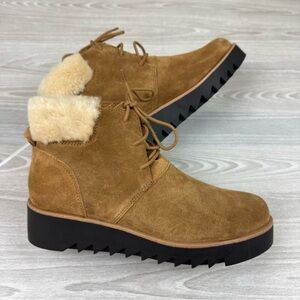 Women's Tan Suede Ankle Boots